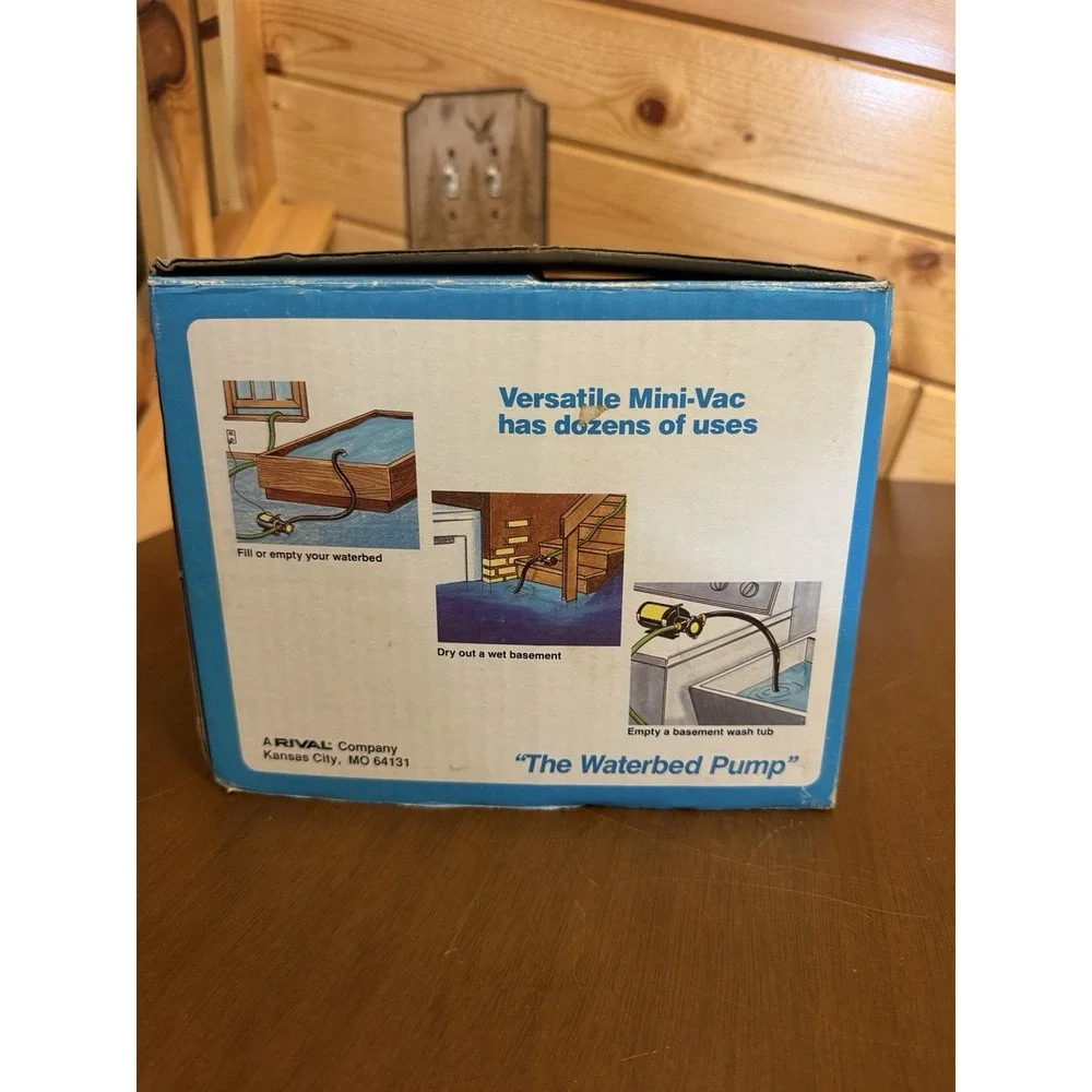 Simer Mini-Vac M40 Portable Utility Pump For Waterbeds And Multi Use